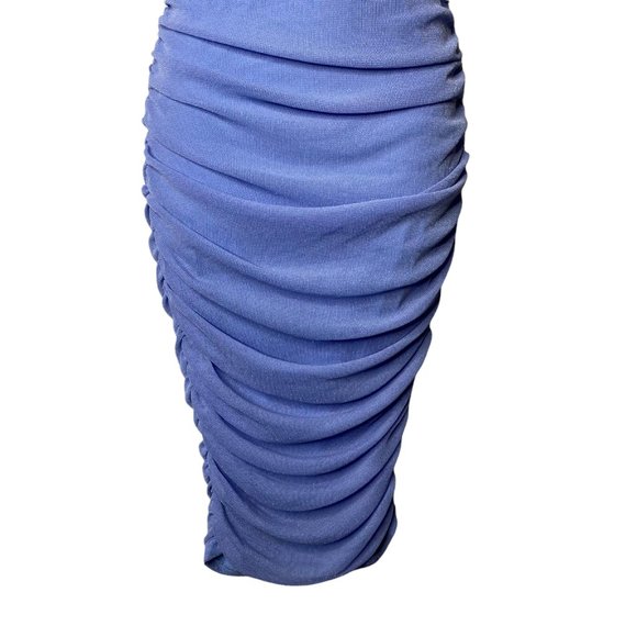 Michael Costello x REVOLVE | NWT India Midi Corset Mesh Dress Periwinkle S - Picture 5 of 10